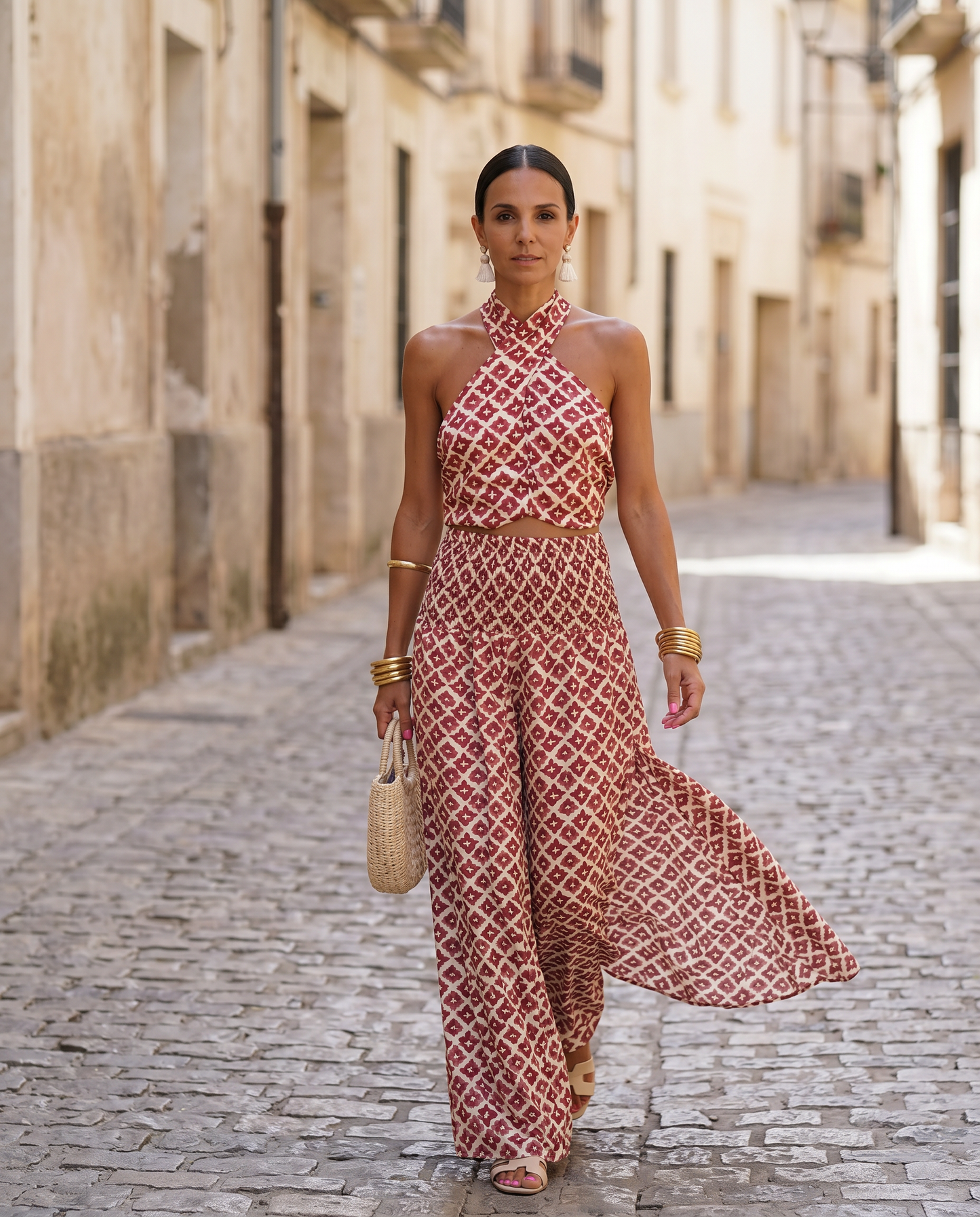 Amara | Conjunto Elegante de Escote Halter
